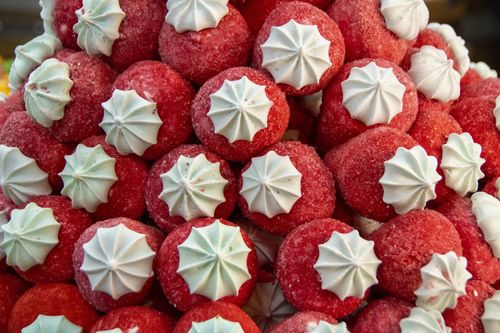 草莓状糖果图片